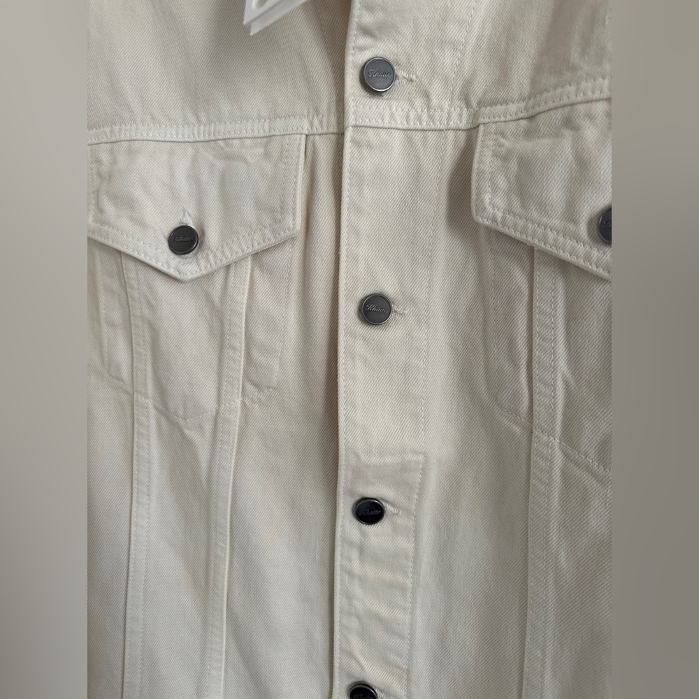 KHAITE Grizzo Cream Jean Jacket - Picture 4 of 9